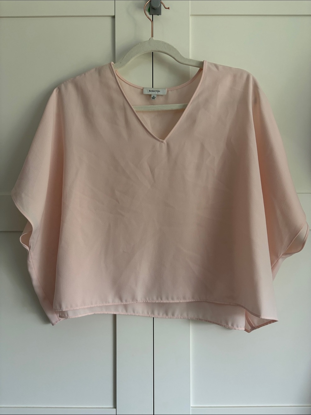 Babaton Soft Blush V-Neck Tunic